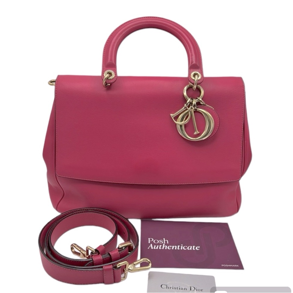 CHRISTIAN DIOR Leather Medium Be Dior Bag - Picture 3 of 16